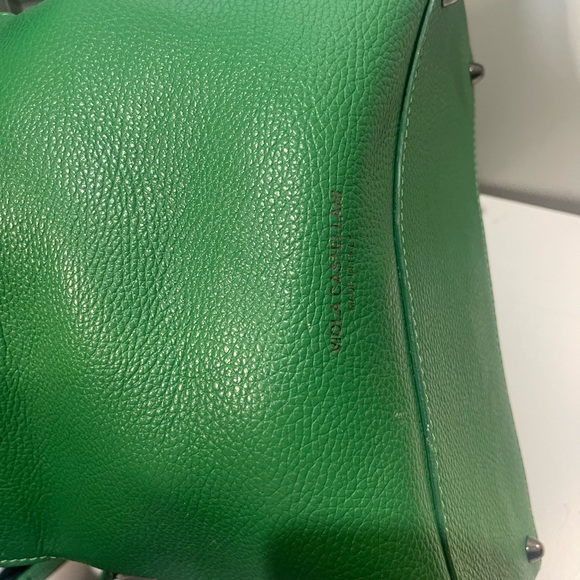 Green Italian Designer Purse (Viola Castellani) - Picture 4 of 7